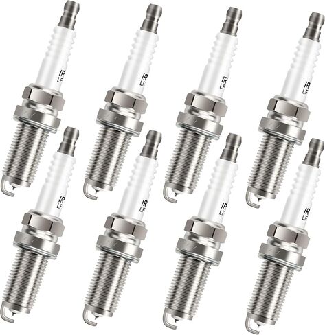 PLACKS Iridium Spark Plugs 8 Pack 6619 LFR6AIX11 يناسب 2007-2020 Toyota Tundra 5.7 Sequoia Land Cruiser Lexus GX460 LX570 2008 2009 2010 2014 2015 2015 2015 2017 2018 2018 2019 2020 4.6L 5.7L in Kuwait