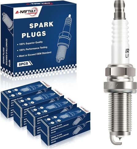 PLACKS Iridium Spark Plugs 8 Pack 6619 LFR6AIX11 يناسب 2007-2020 Toyota Tundra 5.7 Sequoia Land Cruiser Lexus GX460 LX570 2008 2009 2010 2014 2015 2015 2015 2017 2018 2018 2019 2020 4.6L 5.7L in Kuwait