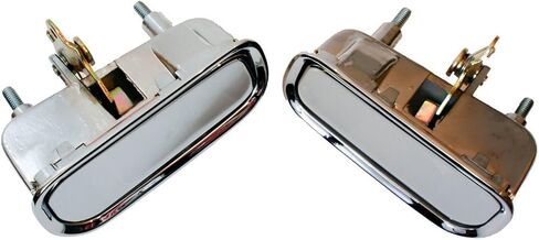 AutoandArt Brock Replacement Driver and Passenger Outside Outer Chrome Door Handles compatible with 14011819 14011820 in Saudi Arabia