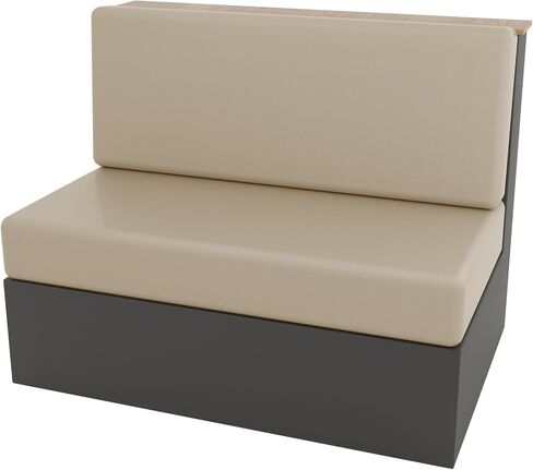 vctops 100% Waterproof Pu Leather RV Dinette Cushion Covers, Luxury Wipeable RV Booth Seat Cover Stretchable Camper Cushion Couch Covers Washable Slipcovers for Camper Car Bench, Beige in Saudi Arabia
