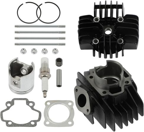 ECCPP Cylinder Piston Ring Gasket 1981-2009 for Yamaha PW50,1979-1987 for Yamaha QT50 Compatible fit for Cylinder Piston Gasket Top End Kit ADP11307DA584S in Saudi Arabia