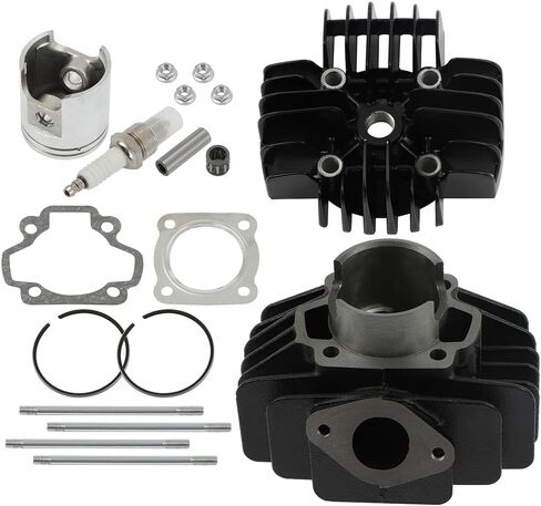 ECCPP Cylinder Piston Ring Gasket 1981-2009 for Yamaha PW50,1979-1987 for Yamaha QT50 Compatible fit for Cylinder Piston Gasket Top End Kit ADP11307DA584S in Saudi Arabia