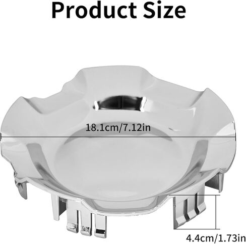Wheel Center Cap Compatible with Chevy Silverado Avalanche Tahoe Suburban, 6 Lug Wheel Cap Cover for 20" 5-Spoke Rims 7-1/8'' Polished Hubcap Cover Replace 9595152 9596007 in Kuwait