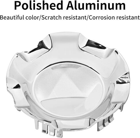 Wheel Center Cap Compatible with Chevy Silverado Avalanche Tahoe Suburban, 6 Lug Wheel Cap Cover for 20" 5-Spoke Rims 7-1/8'' Polished Hubcap Cover Replace 9595152 9596007 in Kuwait