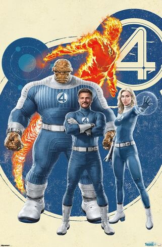 Trends International Marvel Fantastic Four: First Steps (2025) - Group Wall Poster, 34L x 22.4W, Unframed Version in Saudi Arabia