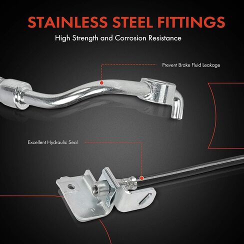 A-Premium Front Passenger Side Brake Hydraulic Hose Compatible with Select Ford Models - Explorer, Police Interceptor Utility, 2020 2021 2022 2023 2024 - Replace# L1MZ2078H in Saudi Arabia