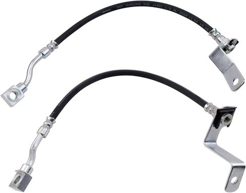 TRQ Brake Hose Set Compatible with 2001 Chevrolet Silverado 1500 GMC Sierra 1500 in Saudi Arabia