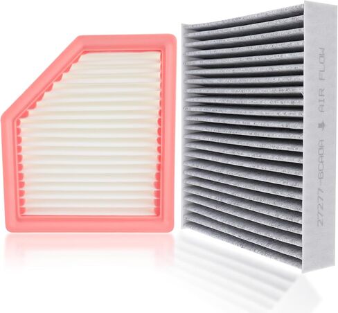MOTOALL Engine Air Filter & Cabin Air Filter Combo Set Replaces# 16546-6RA0A Fit for Mitsubishi Outlander ES SEL SE GT LE Sport 2022-2024, Replacement in Saudi Arabia