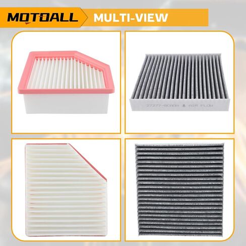 MOTOALL Engine Air Filter & Cabin Air Filter Combo Set Replaces# 16546-6RA0A Fit for Mitsubishi Outlander ES SEL SE GT LE Sport 2022-2024, Replacement in Saudi Arabia
