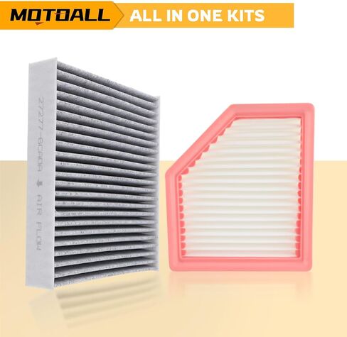 MOTOALL Engine Air Filter & Cabin Air Filter Combo Set Replaces# 16546-6RA0A Fit for Mitsubishi Outlander ES SEL SE GT LE Sport 2022-2024, Replacement in Saudi Arabia