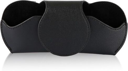 Car Visor Sunglass Case, Black Leather Glasses Case Holder with Clip for Car Visor Car Interior Visor Accessories for All Models in Saudi Arabia