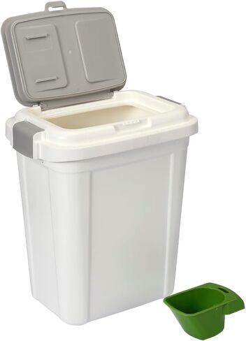 Ashfield & Harkness Airtight Pet Food Storage Container, up to 30 Lbs/ 36 Qt for Dog Cat Bird and Other Pet Food Storage, Easy Acces Including Scoup, Easy Access, Lightweight Keeps Pet Food Fresh in Kuwait