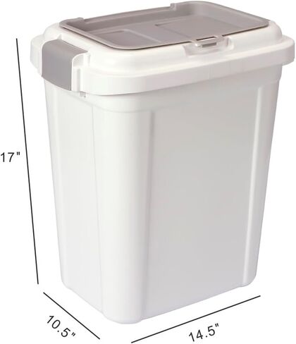 Ashfield & Harkness Airtight Pet Food Storage Container, up to 30 Lbs/ 36 Qt for Dog Cat Bird and Other Pet Food Storage, Easy Acces Including Scoup, Easy Access, Lightweight Keeps Pet Food Fresh in Kuwait
