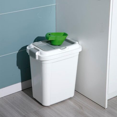 Ashfield & Harkness Airtight Pet Food Storage Container, up to 30 Lbs/ 36 Qt for Dog Cat Bird and Other Pet Food Storage, Easy Acces Including Scoup, Easy Access, Lightweight Keeps Pet Food Fresh in Kuwait