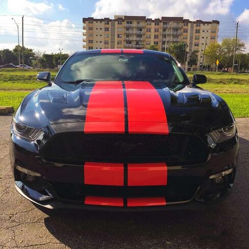 Gloss Hot Rod Red Racing Stripe 3M 2080 Vinyl Wrap Rally Decale Stripe Sticker 4 inches x 10 Feet in Saudi Arabia