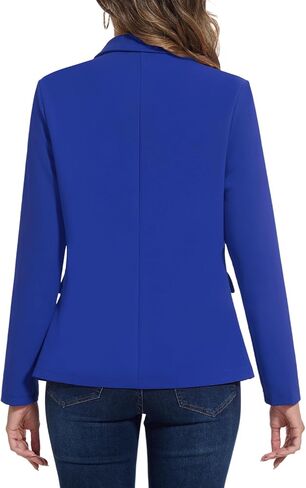 MINTLIMIT Blazers for Women Long Sleeve Button Front Blazer Notch Lapel Casual Work Office Suit Jackets with Pocket in Saudi Arabia