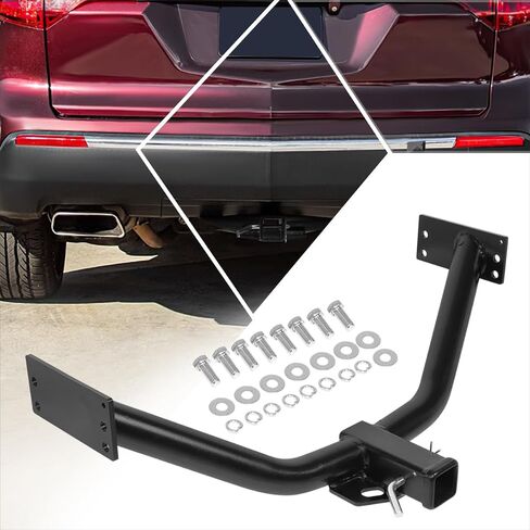 Class 3 Tow Trailer Hitch 2 "استقبال متوافق مع 07-13 Acura MDX ، Black in Saudi Arabia