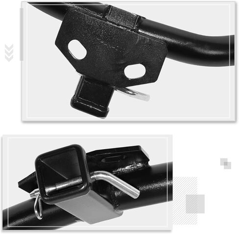 Class 3 Tow Trailer Hitch 2 "استقبال متوافق مع 07-13 Acura MDX ، Black in Saudi Arabia