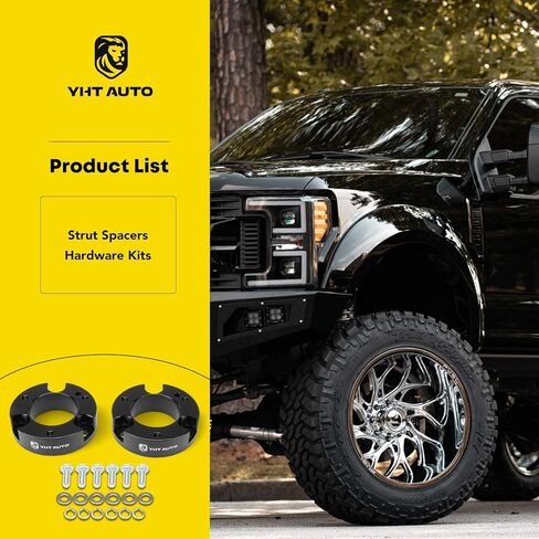 yhtauto 2 بوصة مجموعة الرفع الواجهة الأمامية المتوافقة مع 2019-2023 فورد رينجر ، RWD/4WD ، مجموعة التعليقات الفواصل من الألومنيوم مع مجموعة أدوات أجهزة 2 من 2 in Saudi Arabia