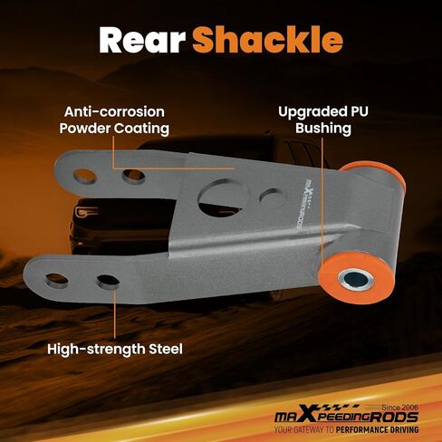 maXpeedingrods Leveling Lift Kit For Jeep Cherokee XJ 2WD 4WD 1984-2001, 3" Front & 2" Rear Suspension Lift with Transfer Case Drop, Grease Zerk Fittings, Gray in Saudi Arabia