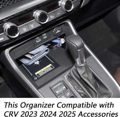 EDBETOS CRV Opening Organizer Compatible with 2023-2024 2025 Honda CR-V Lower Center Console Accessories Hybrid/EX/EX-L/LX/SE/Sport/Touring, ABS Storage Insert Divider Slot Tray for Phone with Case in Saudi Arabia