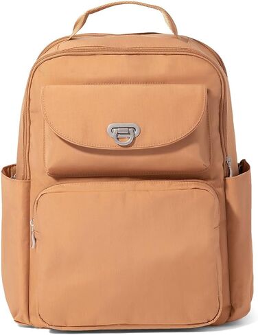 Baggallini Coastal Flip Lock Laptop Backpack - Lightweight 15x11 Travel Backpack w/RFID & Luggage Sleeve in Saudi Arabia