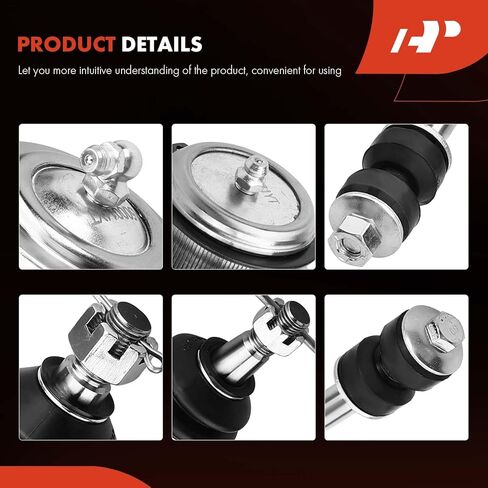 مجموعة A-Premium المكونة من 8 ، رابط شريط التأثير الأمامي والخلفي ، مفصل الكرة العلوي والسفلي ، متوافق مع فورد إكسبلورر 2006-2010 ، Explorer Sport Trac 2007-2010 ، Mercury Mountainder 2006-2010 in Kuwait