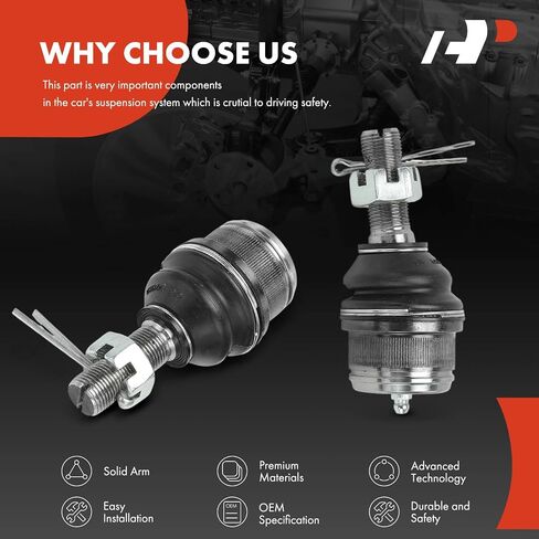 A-Premium 2 × مفصل الكرة العلوي الأمامي ، متوافق مع Ford F-150 ، F-250 HD ، F-250 Super Duty ، F-350 ، F-350 Super Duty ، F-450 Super Duty ، F-550 Super Duty ، Bronco ، Specursion & Dodge RAM 2500 ، RAM 3500 in Kuwait