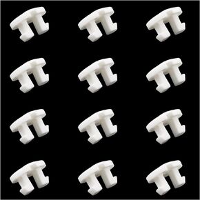 12PCS Horizontal Blinds Track Repair Part Bottom Rail Cord Cover Button Blinds Bottom Rail Cord Cover Buckle White Blinds Bottom Rod Tail Plug Suitable for Blinds