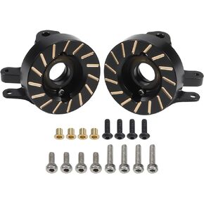 SCX10 II Brass Steering Knuckles Knuckle Weights Set 250g Black Counterweight for 1/10 RC Crawler Car 90046 90047 SCX10 II Upgrades Accessories