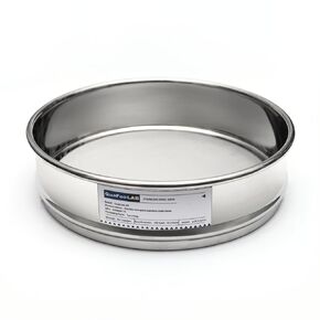 Lab Sieves 400 Mesh, Economy Test Sieve #400 Mesh, 8'' Diameter, 304 Stainless Steel Wire Cloth φ20×4.5cm