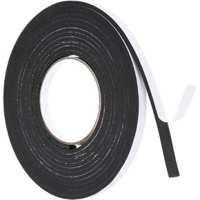 PATIKIL 32.8ft/10m Weather Stripping Door Seal Strip, 1 Roll EVA Foam Seal Tape Self Adhesive Strip 10mm Wide 2mm Thick for Door Window Insulation