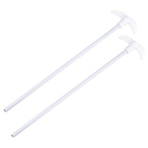 MECCANIXITY PTFE Electric Stirring Rod 300mm Length Overhead Stirrer Mixer Shaft with Foldable Paddle for Lab 2Pcs