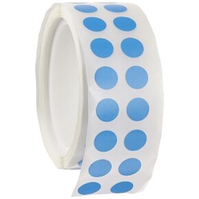 Diversified Biotech Tough-Spots T-SPOTS-B Polyvinyl Label, 3/8" Diameter, Blue (Roll of 1000)