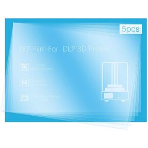 فيلم FEP بسُمك 200 × 140 مم 0.15 مم لطابعة ELEGOO Mars/ANYCUBIC Photon/Photon S LCD SLA DLP ثلاثية الأبعاد - 5 عبوات in Kuwait