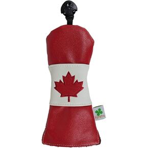 Limited Edition Canada Flag Hybrid Headcover - Tour Quality Golf Club Cover - Style and Customize Your Golf Bag