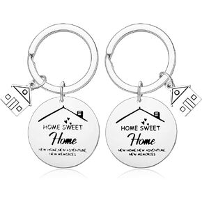 Vadaka Funny Housewarming Gift for New Home Keychain Gift For New Home Owner First Home Gift Keepsake Keychain New Neighbor Gift Family Keychain House Warming Presents Moving in Gift