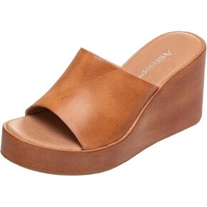 Antelope Women's Bala Leather Wedge Platform Sandals