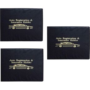 Sterling Set of 3 Auto Car Registration Insurance Holder Wallet