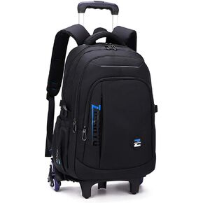 VIDOSCLA Elementary Kids Boys Rolling Backpack Teens Carry-on Luggage with Wheels Trolly BookBag for School