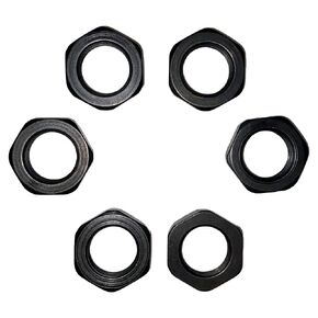 1/2" x28 Jam nut 1/2-28 Thread Black Steel Lock nut Package of 6