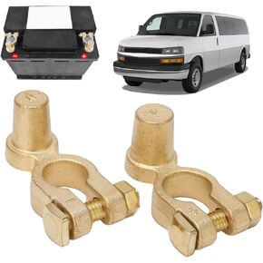 1 Pair SAE to JIS Car Battery Terminal Connector, Car Battery Terminal Clamps Positive Negative Top Post Battery Terminal for Auto