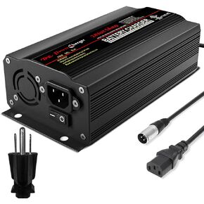 24V 5A Battery Charger, Automatic Smart Battery Charger, Trickle Charger Maintainer for Wheelchair