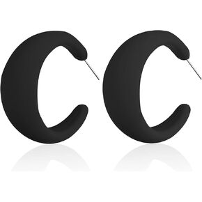 أقراط على شكل حرف C من الراتنج الأكريليك، أقراط دائرية ملونة، أقراط عصرية، أقراط مكتنزة، أقراط حلوى لطيفة، مجوهرات للنساء والفتيات