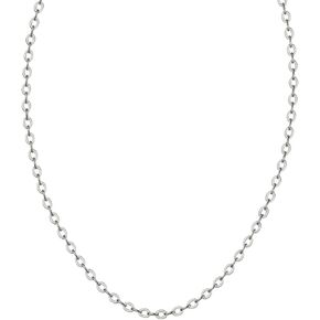 The Positive Christian Chain for Women & Men - Adjustable Stainless Steel 18" to 20" Silver Chain - Link Chain Necklace