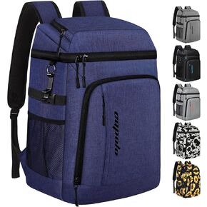 Cooler Backpack Insulated Leak Proof 36 Cans, Soft Camping Bacpack Cooler Thermal Bag Ice Chest, Portable Waterproof Travel Cooler Bag for Lunch Beach Picnic Shopping