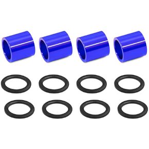 Colored Bearing Spacers and Washers Lightweight Speed Hardware Kit for Skateboards and Longboards 4 Spacers + 9 Washers (Golden)