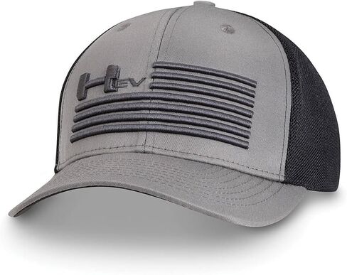 قبعة علم GMC Hummer EV - قبعة Snapback مطرزة - مرخصة رسميًا من GM Gray in Saudi Arabia