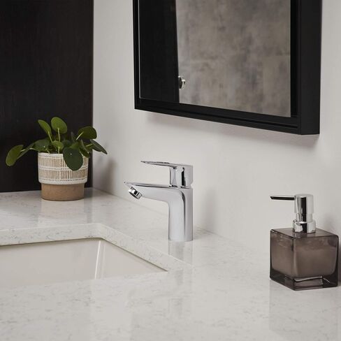 GROHE 23085001 Bauloop، صنبور حمام بفتحة واحدة بمقبض واحد مقاس S 1.2 GPM - الصرف غير متضمن، كروم in Kuwait