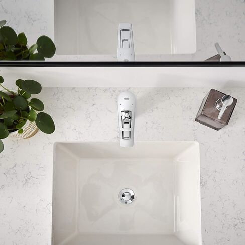 GROHE 23085001 Bauloop، صنبور حمام بفتحة واحدة بمقبض واحد مقاس S 1.2 GPM - الصرف غير متضمن، كروم in Kuwait
